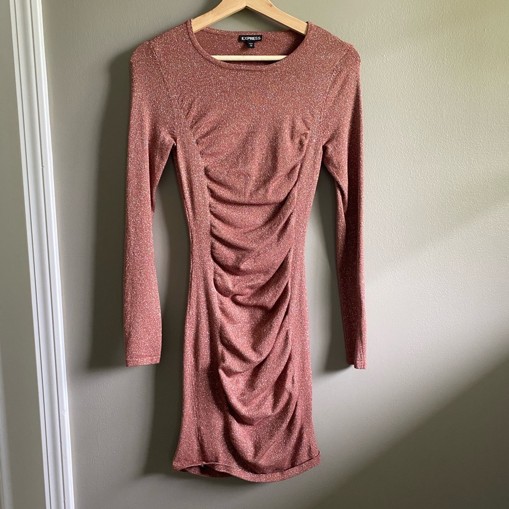 Express Bodycon Ruched Dress